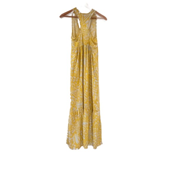 Rachel Roy Yellow Maxi Dress Racerback Size 0 Rayon Summer Vacation - Picture 5 of 10